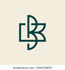 Letter BK or KB logo