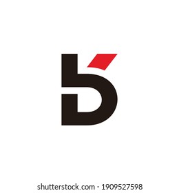 vector de logotipo de línea plana simple geométrica ligada a la letra bk