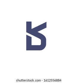 letter BK logo design template sign
