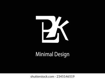 Letter BK vector logo design, symbol icon, Monogram Logo Design, 