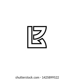 LETTER (BL), BLACK AND WHITE LOGO