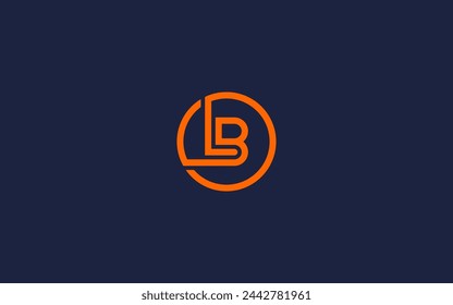 letter bl with circle logo icon design vector design template inspiration