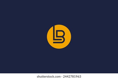 letter bl with circle logo icon design vector design template inspiration