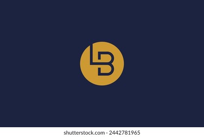 letter bl with circle logo icon design vector design template inspiration