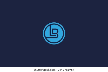 letter bl with circle logo icon design vector design template inspiration