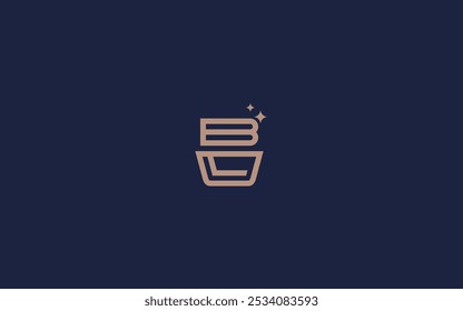 Letter bl with laundry logo icon design vector design template inspiration