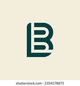 Letter BL or LB logo