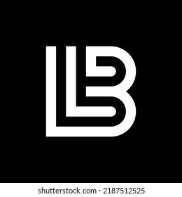 Letter BL LB monogram logo template