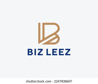 Letter BL LB Simple Monogram Logo