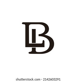 Blind-Verbindung mit überlappendem Design-Logo, Vektorgrafik