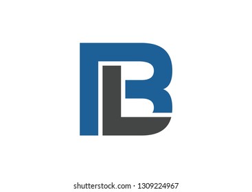 Letter BL logo design vector