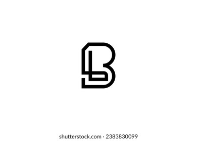 Logo-Design-Vektor für Buchstaben-BL 