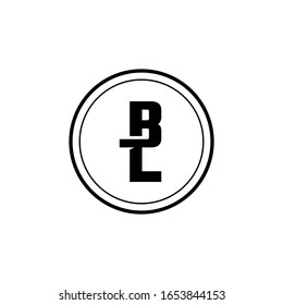 Letter BL logo with a sophisticated. the concept of using bold, and clean. suitable for personal, sports, game team, and others