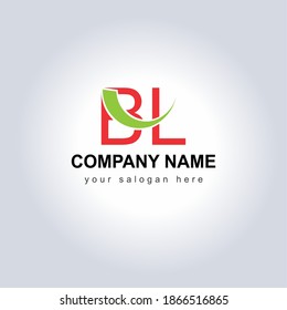 Letter BL Logo Vector Design Illustration for your Business Identity template. Creative Company Name with slogan brand logo. Unique Letter BL Logo Icon for monogram . Beautiful Company Logo Idea.