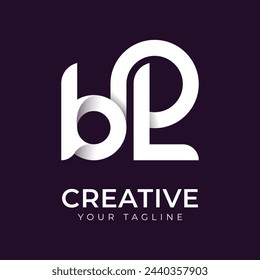 Letter bl logo, vector logo design template