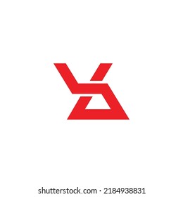 letra bl vector de logotipo de línea geométrica simple vinculada