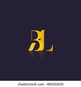 Letter BL that can be used as initial logo