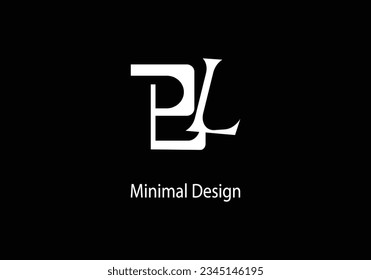 Letter BL vector logo design, symbol icon, Monogram Logo Design, 