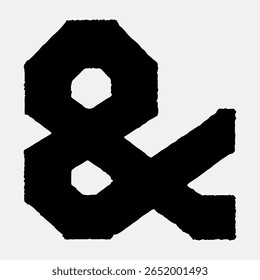 E letra, bloco caligrafia ilustração fonte isolado em branco, vetor. Fonte criativa e letra de tipografia, vetor isolado. Fonte preta vintage.