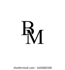 letter BM logo icon vector