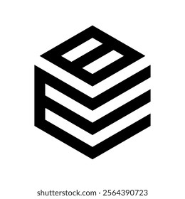 Letter BM logo. with a monogram style suitable for companies and businesses.