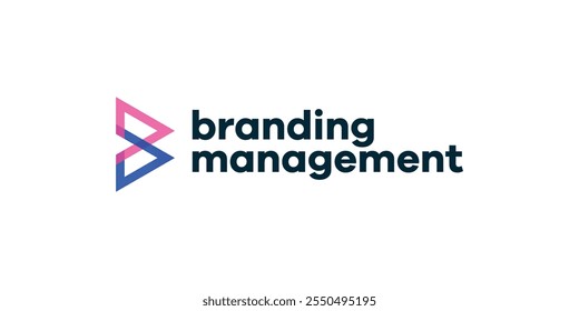 Letra BM MB logotipo com monograma semi transparente e multicor gradientes conceito
