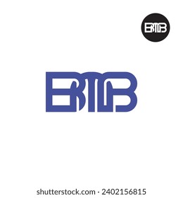 Logo-Design des Briefes BMB Monogramm