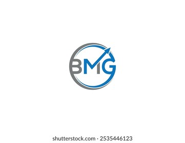 Letter BMG logo design Initial vector Custom brand logo template