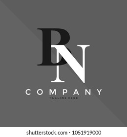Letter BN logo vector