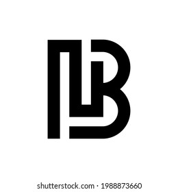 Letra BN modelo inicial de logotipo