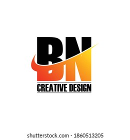 Einfacher Logo-Design von Letter BN