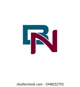 the letter BN. vector logo monogram alphabet minimalist design