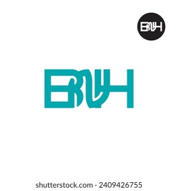 Letter BNH Monogram Logo Design