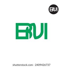 Diseño de logotipo de monograma BNI para carta