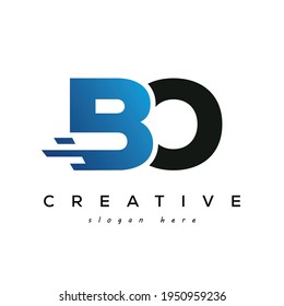 Elemento de diseño de logotipos de marcas y logotipos de marcas de alta velocidad de BO
