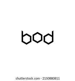 Letter bod cubic logo design