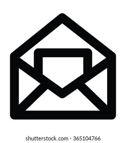 Letter Bold Line Vector Icon 