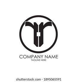Letter Bouble RR Template vektor 