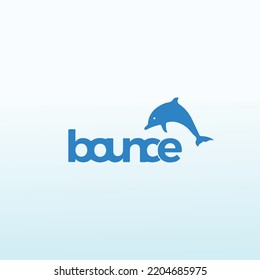 Letter Bounce vector logo design
