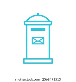 Letter Box Icon Design. Isolated on white.