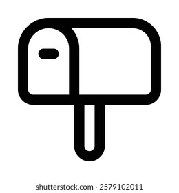 Letter Box Icon in Line Style