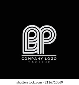 Letter BP alphabet Logo sign symbol. Modern vector logo design for the business, and company identity.