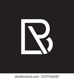 Letter BP or BR logo design vector template. Modern monogram with simple typography style, perfect for business, corporate branding, technology, finance, and professional identity.