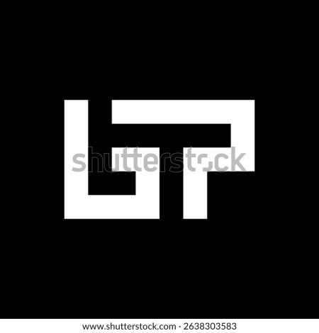 Letter BP or BT monogram logo