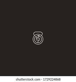 Letter BP Fitness logo icon template design in Vector illustration
