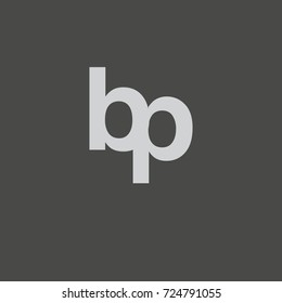 Letter BP logo element design