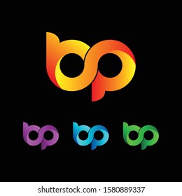 Letter "BP" logo monogram. BP icon design vector