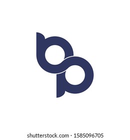 Letter "BP" logo monogram. BP icon design vector