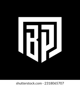 Letter BP shield monogram logo