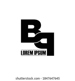 Letter BP simple logo design vector